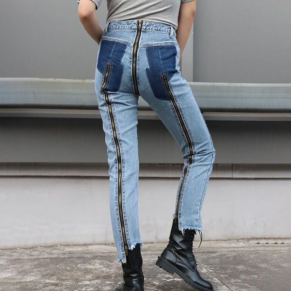 women's jeans edge korean women high-waist style small zippers feet version ankle slim-fit dongdaemun port of design, Blue
women's jeans edge korean women high-waist style small zippers feet version ankle slim-fit dongdaemun port of design, Blue