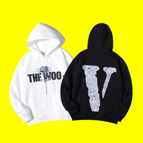 2021 brand v hoodie asap rocky co branded trendy sweater big ice rose loose plush men's and women's casual, Black
2021 brand v hoodie asap rocky co branded trendy sweater big ice rose loose plush men's and women's casual, Black