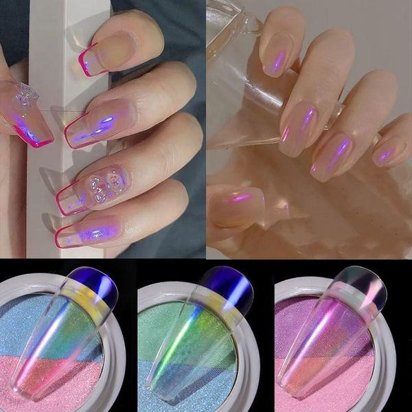 nail glitter 1box rainbow laser powder two-color gradient mirror effect art sequin hologram diy nails decoration, Silver;gold
nail glitter 1box rainbow laser powder two-color gradient mirror effect art sequin hologram diy nails decoration, Silver;gold