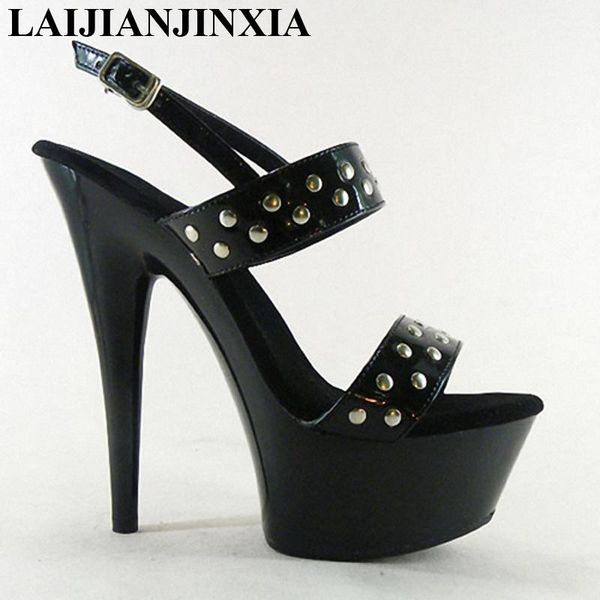 15 cm high-heeled sandals fashion nightclub shoes pole dancing model high heels women's s-039, Black
15 cm high-heeled sandals fashion nightclub shoes pole dancing model high heels women's s-039, Black