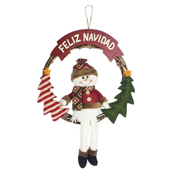 decorative flowers & wreaths christmas wreath snowman doll xmas ornament front door window wall pendant festival party decoration
decorative flowers & wreaths christmas wreath snowman doll xmas ornament front door window wall pendant festival party decoration