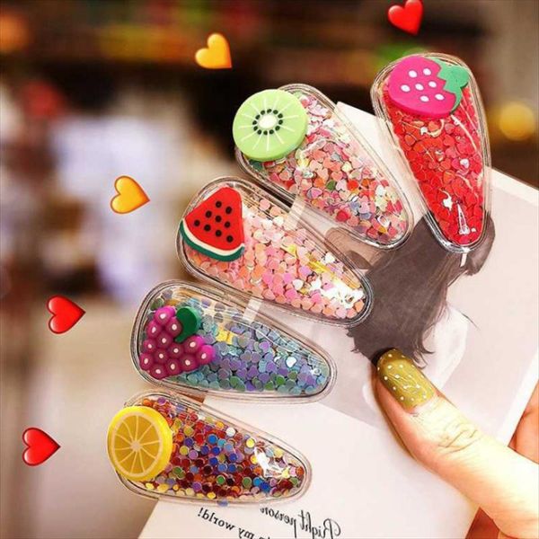 hair accessories children's hairpin headwear color quicksand transparent side clip girls fruit bangs korean cute fashion bb, Slivery;white
hair accessories children's hairpin headwear color quicksand transparent side clip girls fruit bangs korean cute fashion bb, Slivery;white