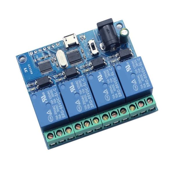 smart home control lcus-4 4 channel 5v usb relay module ch340 intelligent switch 10a 250vac 30vdc over-currentelay /diode heelin prote
smart home control lcus-4 4 channel 5v usb relay module ch340 intelligent switch 10a 250vac 30vdc over-currentelay /diode heelin prote