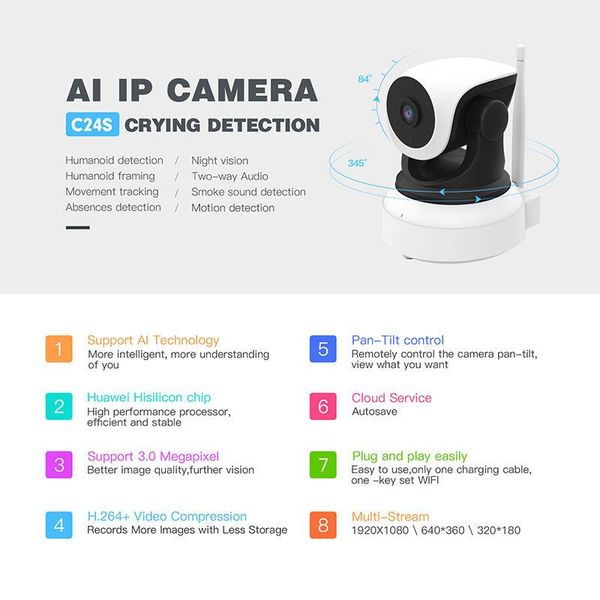cameras vstarcam c24s wireless wifi remote camera ai smart network surveillance 2 million high-definition night vision monitor
cameras vstarcam c24s wireless wifi remote camera ai smart network surveillance 2 million high-definition night vision monitor