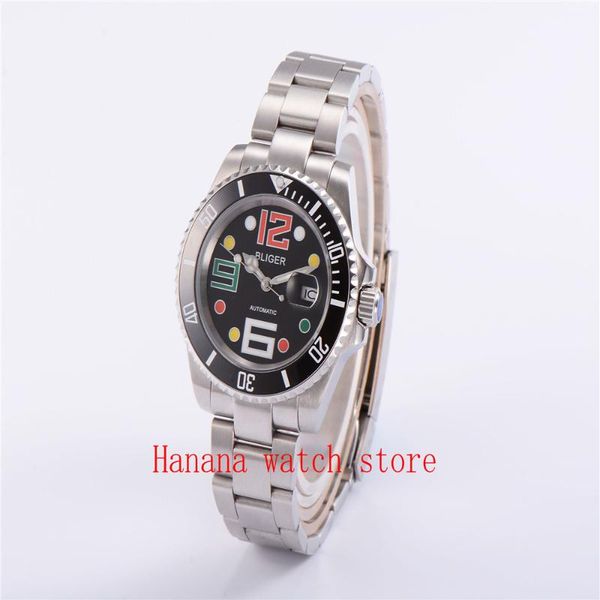 wristwatches bliger 40mm black dial sapphire crystal glass stainless steel case luminous luxury miyota automatic movement men's watch, Slivery;brown
wristwatches bliger 40mm black dial sapphire crystal glass stainless steel case luminous luxury miyota automatic movement men's watch, Slivery;brown