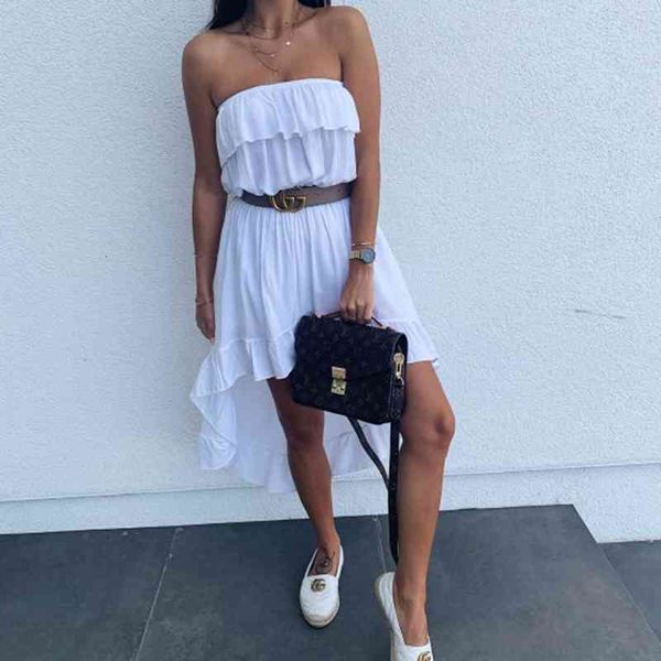 casual dresses summer strapless women long sleeveless solid white a-line elastic waist beach style ruffle lady vestidos hgth, Black;gray
casual dresses summer strapless women long sleeveless solid white a-line elastic waist beach style ruffle lady vestidos hgth, Black;gray