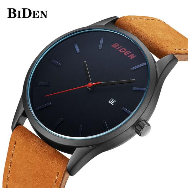 wristwatches biden mens watches quartz black watch men leather military waterproof sport wrist relogio masculino, Slivery;brown
wristwatches biden mens watches quartz black watch men leather military waterproof sport wrist relogio masculino, Slivery;brown