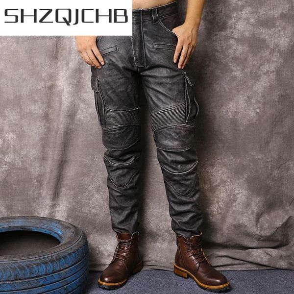 men's pants shzq 100% genuine leather men cowhide mens trousers motorcycle plus size 5xl autumn winter 2021 pantalon cuir lw23, Black
men's pants shzq 100% genuine leather men cowhide mens trousers motorcycle plus size 5xl autumn winter 2021 pantalon cuir lw23, Black