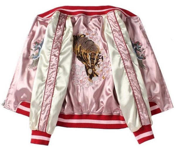 women's jackets yokosuka tiger embroidered baseball jacket female japanese-style retro harajuku coats women loose reversible uniform, Black;brown
women's jackets yokosuka tiger embroidered baseball jacket female japanese-style retro harajuku coats women loose reversible uniform, Black;brown