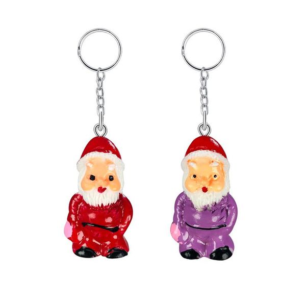 keychains creative small gift resin character key ring pendant cute mini santa bag, Silver
keychains creative small gift resin character key ring pendant cute mini santa bag, Silver