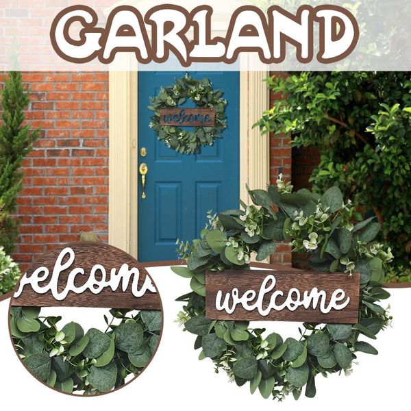 decorative flowers & wreaths simulation leaf wreath artificial garland front door hanging pendants wedding decoration outdoor
decorative flowers & wreaths simulation leaf wreath artificial garland front door hanging pendants wedding decoration outdoor