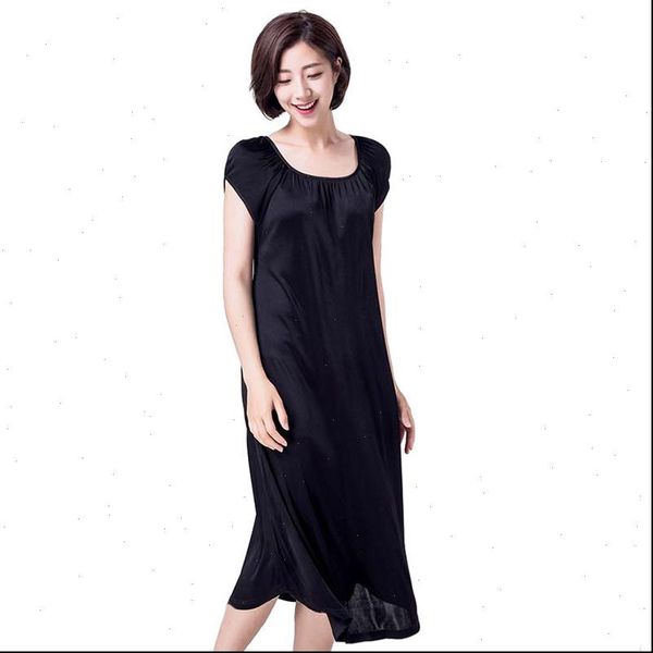 50% pure silk nighties women sleepwear sleeping dress long nightgown nighty loose plus size home wear summer, Black;red
50% pure silk nighties women sleepwear sleeping dress long nightgown nighty loose plus size home wear summer, Black;red