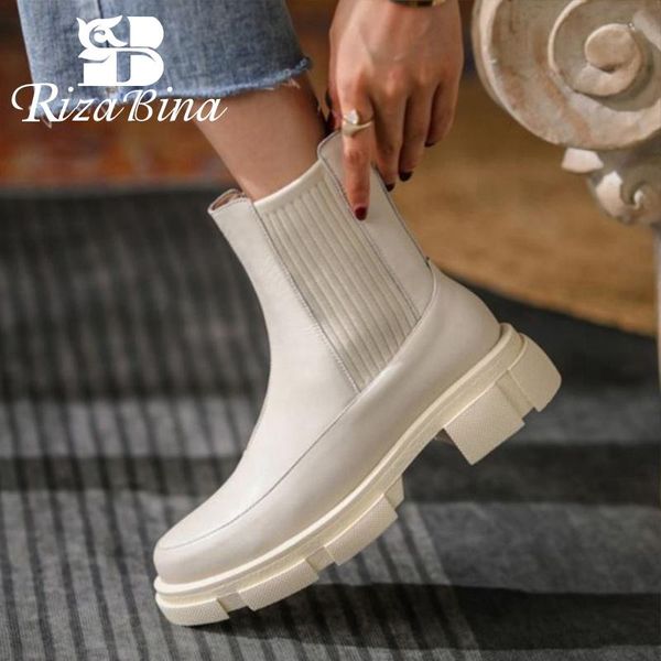 boots rizabina genuine leather women ankle shoes slip on mixed color winter fashion cool outdoor ladies footwear size 34-40, Black
boots rizabina genuine leather women ankle shoes slip on mixed color winter fashion cool outdoor ladies footwear size 34-40, Black