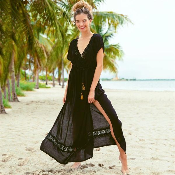 women's swimwear 2021 see through bikini cover-ups chiffon tunic long kimono women summer wrap dress beach wear swimsuit cover up, White;black
women's swimwear 2021 see through bikini cover-ups chiffon tunic long kimono women summer wrap dress beach wear swimsuit cover up, White;black