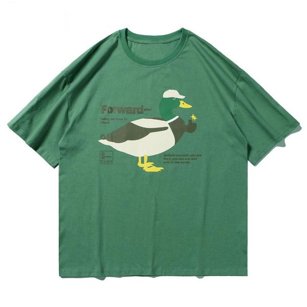 men's t-shirts fashion duck print t shirt men hip hop harajuku cotton 2021 summer streetwear casual short sleeve, White;black
men's t-shirts fashion duck print t shirt men hip hop harajuku cotton 2021 summer streetwear casual short sleeve, White;black