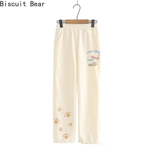 women casual cotton pants harajuku cartoon cat print vintage straight pant high waist loose pockets trousers 2021 spring female women's, Black;white
women casual cotton pants harajuku cartoon cat print vintage straight pant high waist loose pockets trousers 2021 spring female women's, Black;white