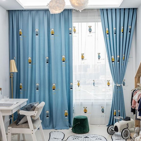 curtain & drapes embroidered blue bear korean thicken children's room cartoon curtains for living dining bedroom
curtain & drapes embroidered blue bear korean thicken children's room cartoon curtains for living dining bedroom