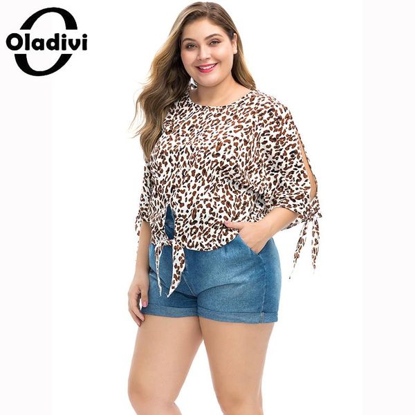 plus size t-shirt oladivi women fashion leopard print chiffon blouses ladies short shirt oversized tunic blusa f9036 3xl 4xl 5xl 6xl
plus size t-shirt oladivi women fashion leopard print chiffon blouses ladies short shirt oversized tunic blusa f9036 3xl 4xl 5xl 6xl