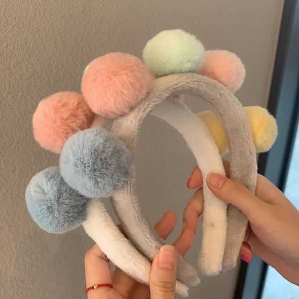 korean version of the candy-colored headwear face wash headband girl colorful hair ball accessories cute non-slip, Slivery;white
korean version of the candy-colored headwear face wash headband girl colorful hair ball accessories cute non-slip, Slivery;white