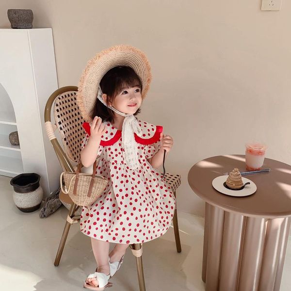 princess dress toddler kids baby ruffles short sleeve girl summer dot cotton party casual clothes 2-6y girl's dresses, Red;yellow
princess dress toddler kids baby ruffles short sleeve girl summer dot cotton party casual clothes 2-6y girl's dresses, Red;yellow