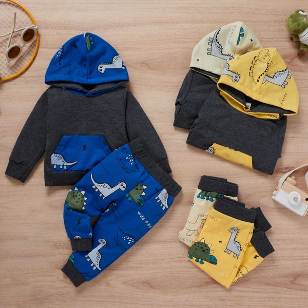 sale boys dinosaur prints outfits toddler baby boys cartoon dinosaur printed hoodie +pants outfits cartoon hoodie with pants g1023, White
sale boys dinosaur prints outfits toddler baby boys cartoon dinosaur printed hoodie +pants outfits cartoon hoodie with pants g1023, White
