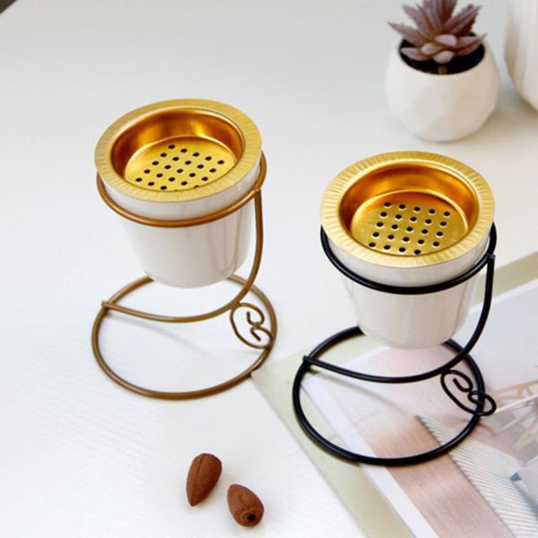 fragrance lamps iron art ceramic incense burner deskholder ash catcher home decoration (golden)
fragrance lamps iron art ceramic incense burner deskholder ash catcher home decoration (golden)