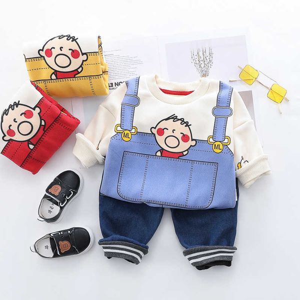 0-4 years winter boy girl clothing set casual thicker warm cartoon cute kid suit children baby hoodies+pant 2pcs 210615, White
0-4 years winter boy girl clothing set casual thicker warm cartoon cute kid suit children baby hoodies+pant 2pcs 210615, White