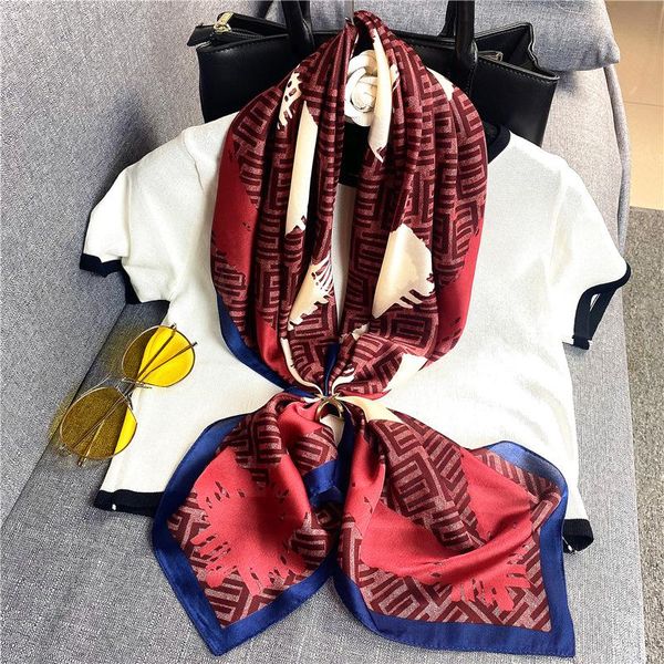 scarves fashion summer silk scarf women for hair neck cover female kerchief bandana hijab bufanda de seda foulard carre femmes, Blue;gray
scarves fashion summer silk scarf women for hair neck cover female kerchief bandana hijab bufanda de seda foulard carre femmes, Blue;gray