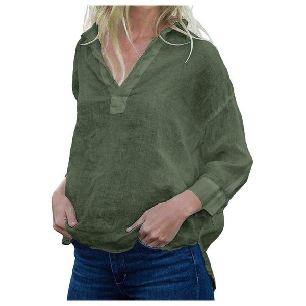 women's blouses & shirts blouse women womens linen long sleeve v neck loose fit pullover chemises femme, White
women's blouses & shirts blouse women womens linen long sleeve v neck loose fit pullover chemises femme, White