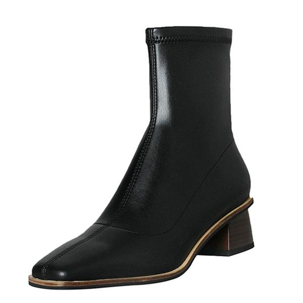 boots fashion zipper women ankle genuine leather heels office lady concise autumn winter shoes woman, Black
boots fashion zipper women ankle genuine leather heels office lady concise autumn winter shoes woman, Black