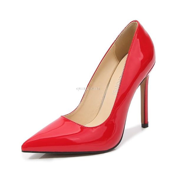 dress shoes 2021 plus size 35-46 women pointed toe pumps patent leather high heels boat wedding zapatos mujer, Black
dress shoes 2021 plus size 35-46 women pointed toe pumps patent leather high heels boat wedding zapatos mujer, Black