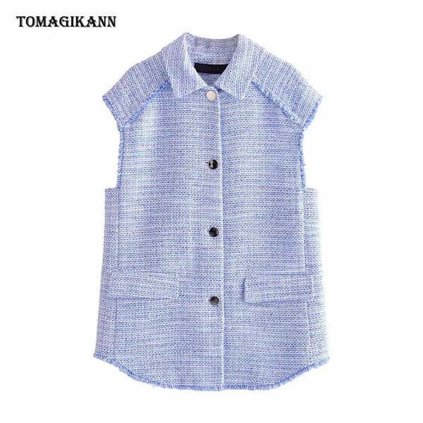 women's vests texture vest woman edge single breasted sleeveless waistcoat 2021 summer fashion casual turn down collar lady coat, Black;white
women's vests texture vest woman edge single breasted sleeveless waistcoat 2021 summer fashion casual turn down collar lady coat, Black;white