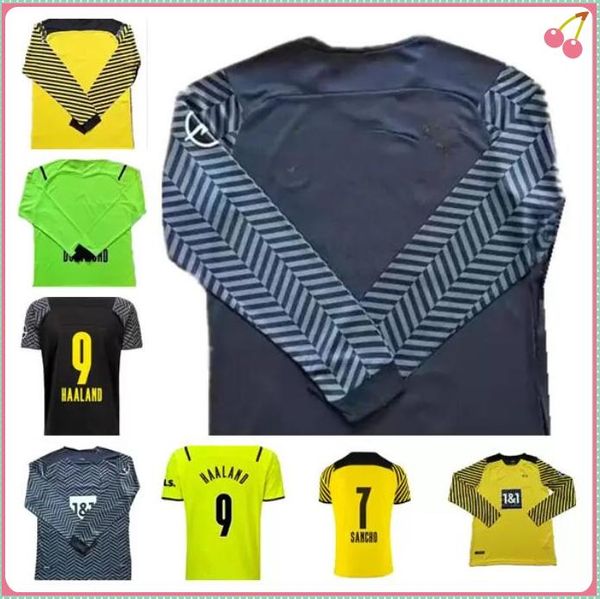 long sleeve haaland 9 customized 2021 2022 thai quality soccer jerseys custom football shirt sancho 7 hazard 10 reus 11 akanji 16 maillot 10, Black;yellow
long sleeve haaland 9 customized 2021 2022 thai quality soccer jerseys custom football shirt sancho 7 hazard 10 reus 11 akanji 16 maillot 10, Black;yellow