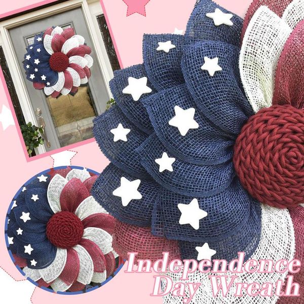 decorative flowers & wreaths independence day garland rattan ring artificial dried flower frame for home decor diy floral wedding wreath #t2
decorative flowers & wreaths independence day garland rattan ring artificial dried flower frame for home decor diy floral wedding wreath #t2