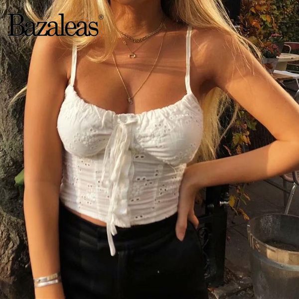 women's tanks & camis bazaleas chic cotton spaghetti straps cute hollow out women crop center bandage tank, White
women's tanks & camis bazaleas chic cotton spaghetti straps cute hollow out women crop center bandage tank, White