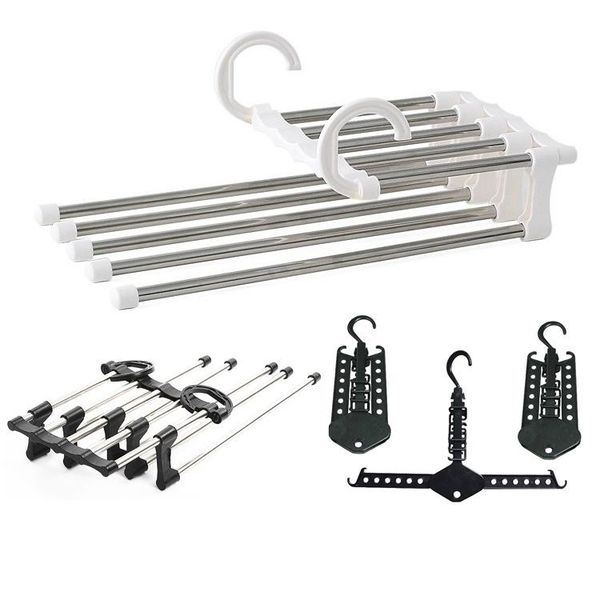 hangers & racks 5-in-1 pants rack multilayer foldable stainless steel hanger space saving scarf closet wardrobe hanging for
hangers & racks 5-in-1 pants rack multilayer foldable stainless steel hanger space saving scarf closet wardrobe hanging for