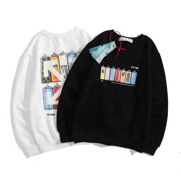 autumn new off winter 2021 co branded series battery pattern round neck pullover plush sweater batch, Black
autumn new off winter 2021 co branded series battery pattern round neck pullover plush sweater batch, Black