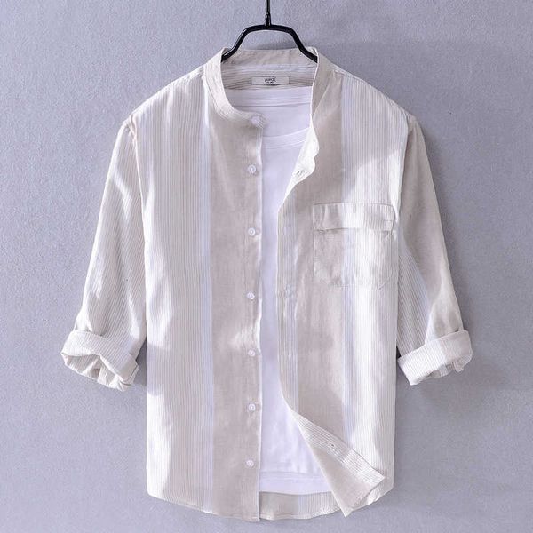 women's t-shirt style vero tarja camisas de linho marca causal manga trs-quartos para homens moda respirvel camisa masculina chemise ke, White
women's t-shirt style vero tarja camisas de linho marca causal manga trs-quartos para homens moda respirvel camisa masculina chemise ke, White
