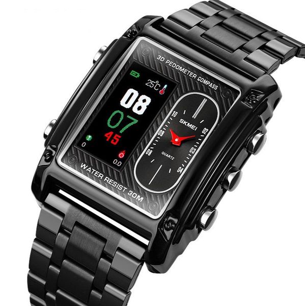 wristwatches 2021 fashion square compass thermometer calorie waterproof table outdoor multifunctional student sports electronic watch, Slivery;brown
wristwatches 2021 fashion square compass thermometer calorie waterproof table outdoor multifunctional student sports electronic watch, Slivery;brown