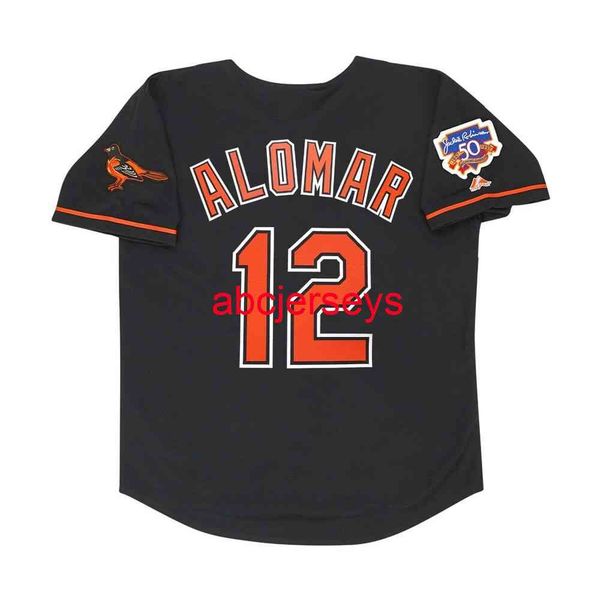 stitched custom roberto alomar 1997 black jersey w/ jackie 50th patch add name number baseball jersey
stitched custom roberto alomar 1997 black jersey w/ jackie 50th patch add name number baseball jersey