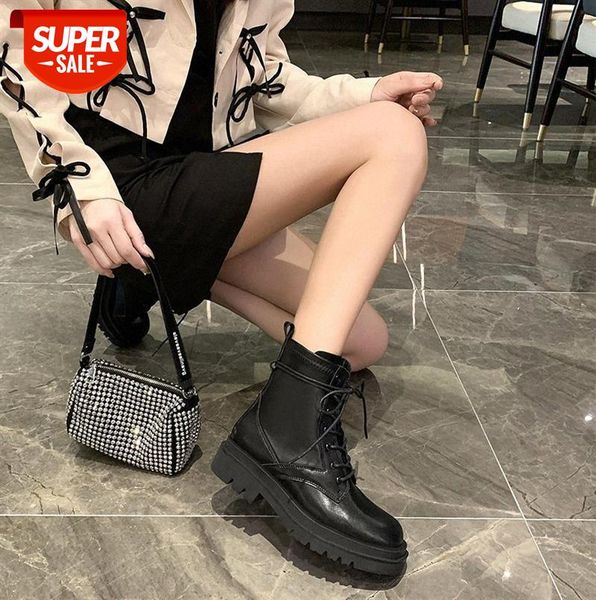 women's boots british style lace-up knight thick heel children #yf7y, Black 
women's boots british style lace-up knight thick heel children #yf7y, Black