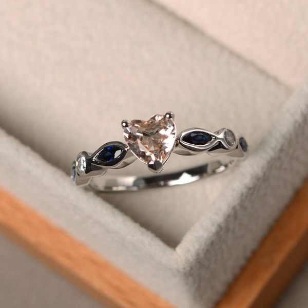 cluster rings s925 sterling silver fashion platinum-plated simple heart-shaped inlaid single super sparkling champagne morganite ladies ring, Golden;silver
cluster rings s925 sterling silver fashion platinum-plated simple heart-shaped inlaid single super sparkling champagne morganite ladies ring, Golden;silver