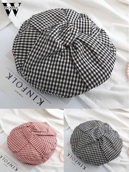 womail hat winter women fashion cotton comfortable big bow elegant beret cap casual outdoor literary plaid berets, Blue;gray
womail hat winter women fashion cotton comfortable big bow elegant beret cap casual outdoor literary plaid berets, Blue;gray