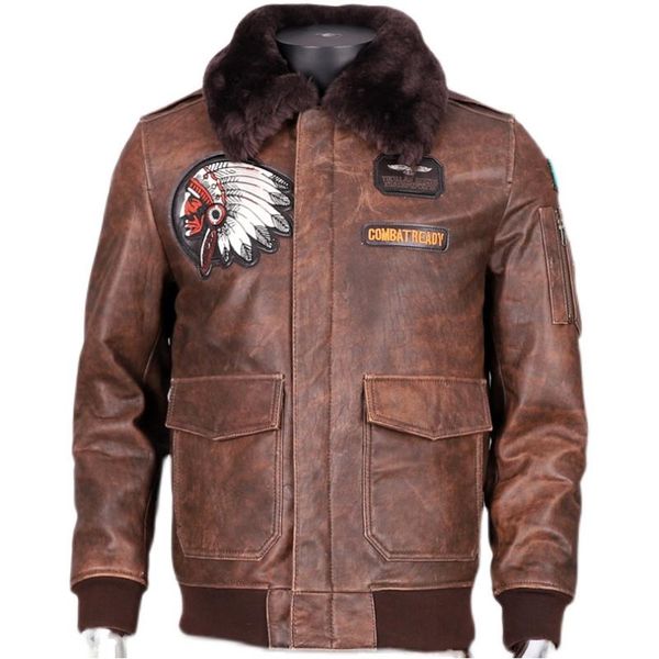 men's leather & faux winter genuine natural sheepskin jacket fur collar embroidered pattern motorcycle suit coat 2xl, Black
men's leather & faux winter genuine natural sheepskin jacket fur collar embroidered pattern motorcycle suit coat 2xl, Black
