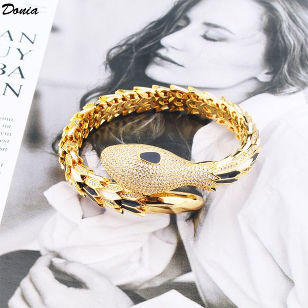 donia jewelry european and american popular electroplating exaggerated snake micro-inlaid colored zircon ferocious animal adjustable opening, Black
donia jewelry european and american popular electroplating exaggerated snake micro-inlaid colored zircon ferocious animal adjustable opening, Black