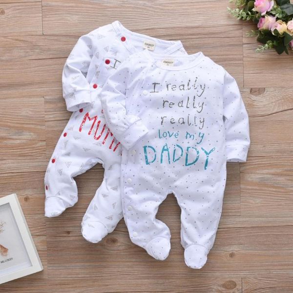 born baby boy girl romper cotton cute letter i really love my daddy/mummy long sleeve jumpsuit infant clothes pajama outfits jumpsuits, Blue
born baby boy girl romper cotton cute letter i really love my daddy/mummy long sleeve jumpsuit infant clothes pajama outfits jumpsuits, Blue