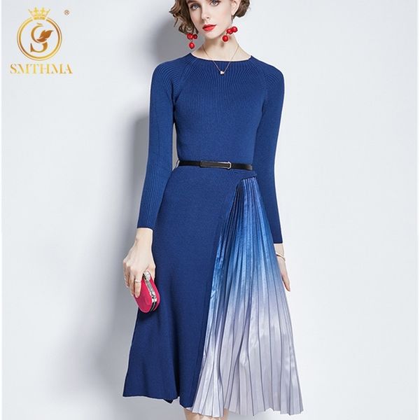 elegant knitted patchwork gradient pleated dress women long sleeve sweater office midi vestidos with belt 210520, Black;gray
elegant knitted patchwork gradient pleated dress women long sleeve sweater office midi vestidos with belt 210520, Black;gray