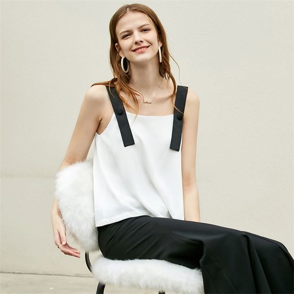 strap tank summer patchwork loose sleeveless female casual vest 11920068 210527, White
strap tank summer patchwork loose sleeveless female casual vest 11920068 210527, White
