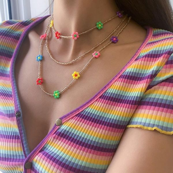 chokers bohemia necklace set 3pcs flower charm choker acrylic blossoming jewelry glass beads easy causal accessories for women 2021, Golden;silver
chokers bohemia necklace set 3pcs flower charm choker acrylic blossoming jewelry glass beads easy causal accessories for women 2021, Golden;silver