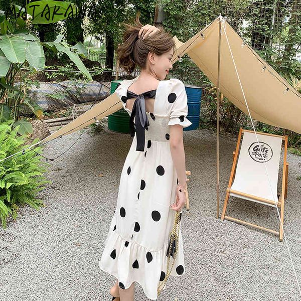 matakawa vintage polka dot dresses female summer vestidos slim waist square collar dress for women puff sleeve long robes 210513, Black;gray
matakawa vintage polka dot dresses female summer vestidos slim waist square collar dress for women puff sleeve long robes 210513, Black;gray